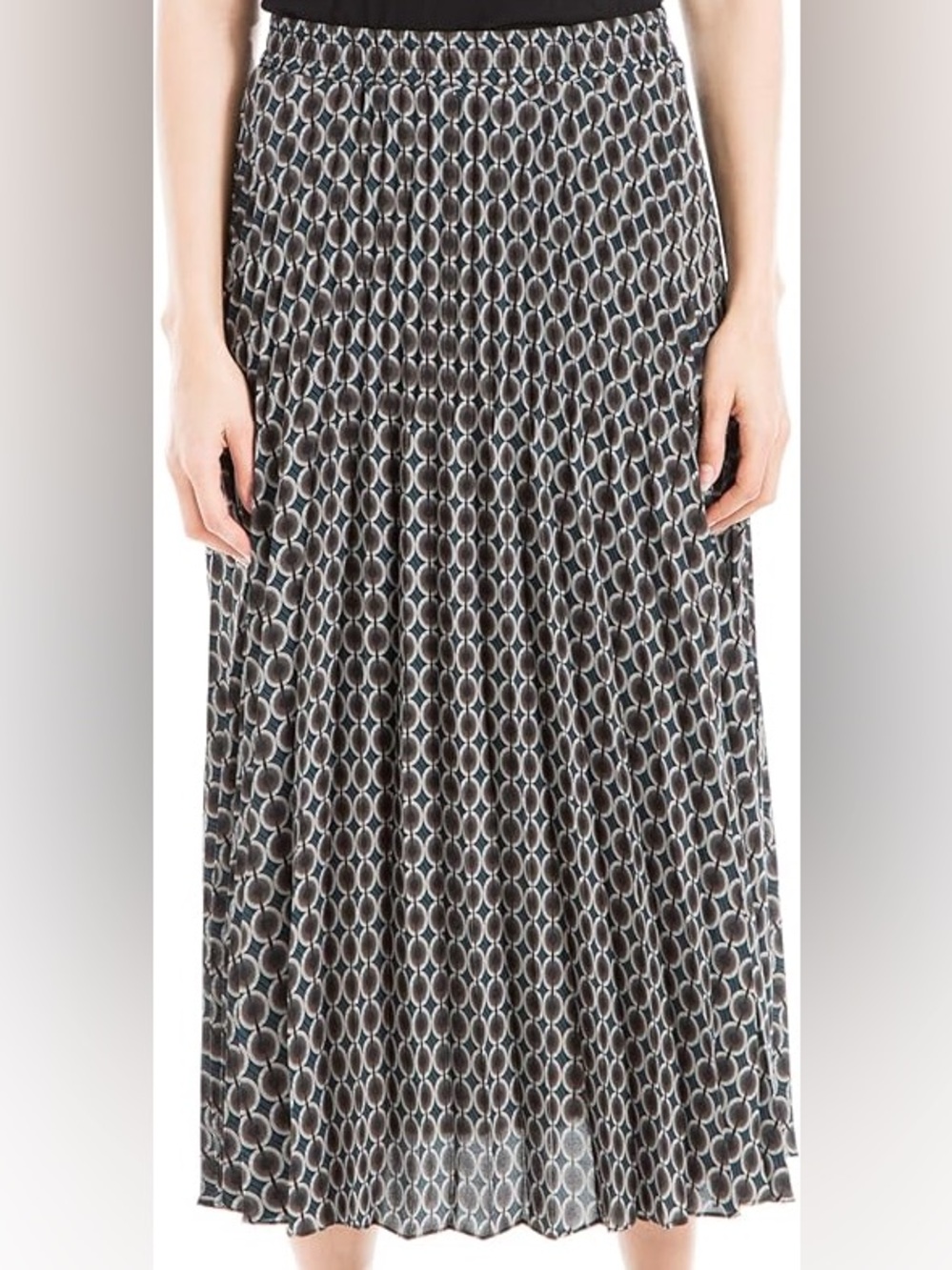 Max Studio Geometric Print Maxi Skirt